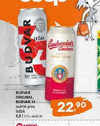 Terno Pivo budweiser budvar nabídka