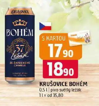 Terno Pivo krušovice bohém nabídka