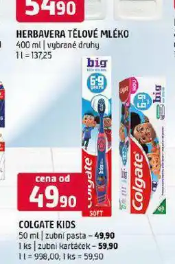 Terno Colgate zubní pasta nabídka