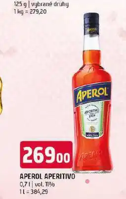 Terno Aperol aperitivo nabídka