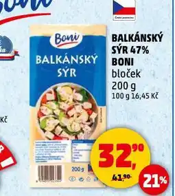 Penny Market Balkánský sýr nabídka