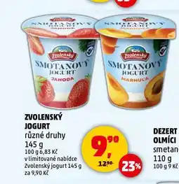 Penny Market Zvolenský jogurt nabídka