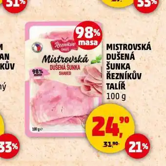 Penny Market Mistrovská dušená šunka nabídka