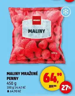 Penny Market Maliny mražené nabídka