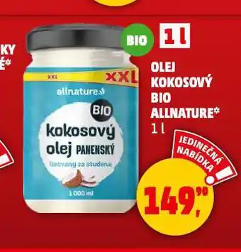 Penny Market Olej kokosový bio allnature nabídka