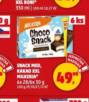 Penny Market Snack med, kakao nabídka