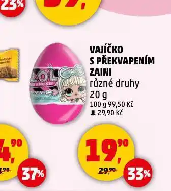 Penny Market Zaini vajíčko s překvapením nabídka