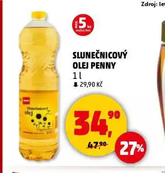 Penny Market Slunečnicový olej nabídka