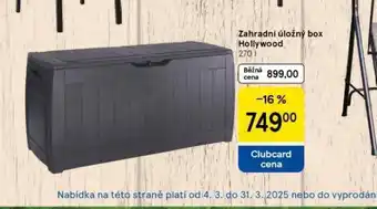 Tesco Zahradní úložný box hollywood nabídka