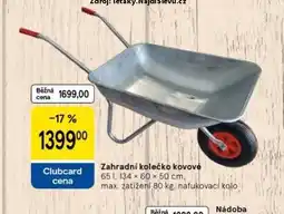 Tesco Zahradní kolečko kovové nabídka