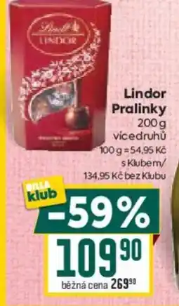 Billa Lindor Pralinky nabídka