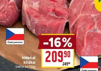 Billa Hovězí kližka nabídka