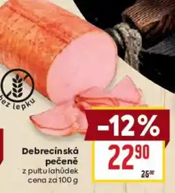 Billa Debrecínská pečeně nabídka