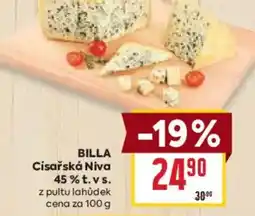 Billa BILLA Císařská Niva 45% t.vs. nabídka