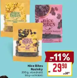 Billa Nice bites rozinky nabídka