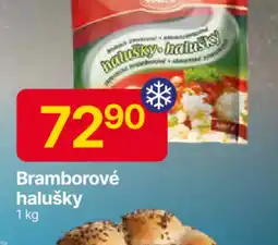 Hruška Bramborové halušky nabídka