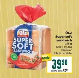 Billa ÖLZ Super soft sandwich nabídka