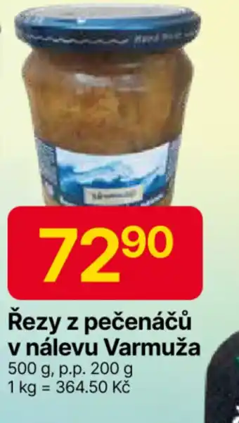 Hruška Řezy z pečenáčů v nálevu Varmuža nabídka