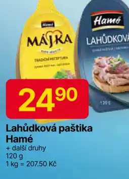 Hruška Lahůdková paštika Hamé nabídka