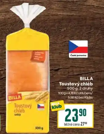 Billa BILLA Toustový chléb nabídka