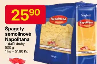 Hruška Špagety semolinové Napolitana nabídka