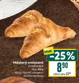 Billa Máslový croissant nabídka