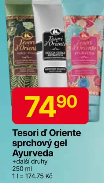 Hruška Tesori d' Oriente sprchový gel Ayurveda nabídka