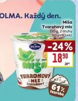 Billa Miša tvarohový mls nabídka