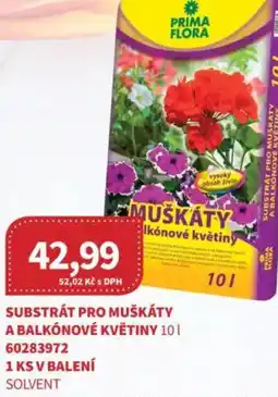 Kubík potraviny PRIMA FLORA Substrat pro muskaty a balkónové květiny nabídka