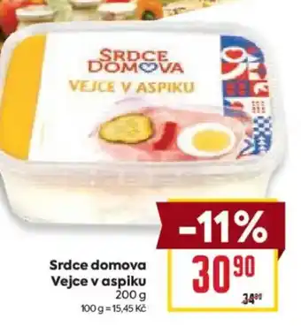 Billa Srdce domova Vejce v aspiku nabídka