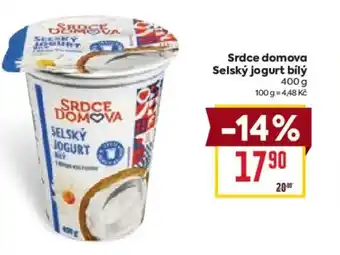 Billa Srdce domova Selský jogurt bílý nabídka