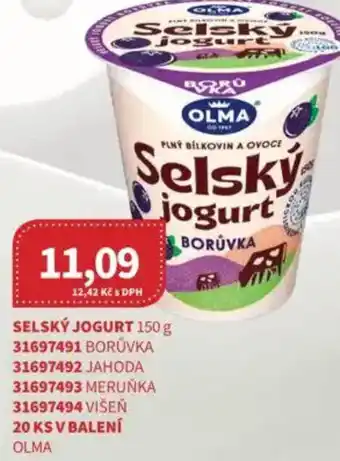 Kubík potraviny OLMA Selský jogurt nabídka