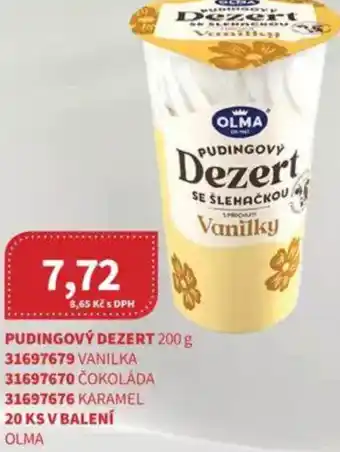 Kubík potraviny OLMA Pudingový dezert nabídka