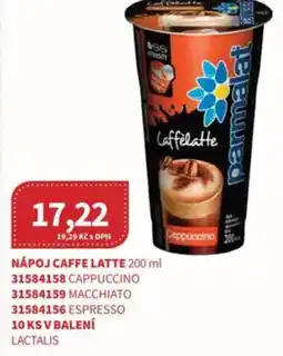 Kubík potraviny Nápoj caffe latte nabídka