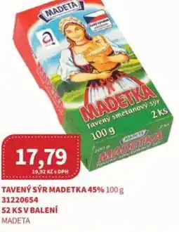 Kubík potraviny MADETA Tavený sýr madetka 45% nabídka