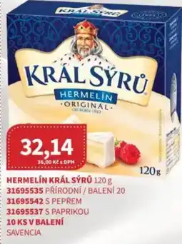 Kubík potraviny Hermelín král sýrů nabídka