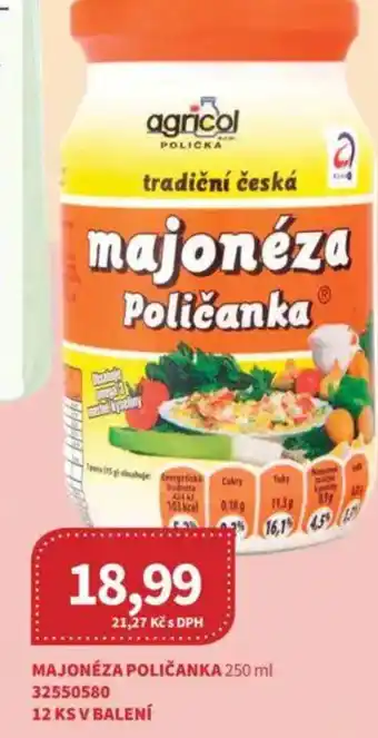 Kubík potraviny Majonéza poličanka nabídka