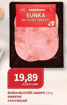 Kubík potraviny Šunka nejvyšší jakosti nabídka