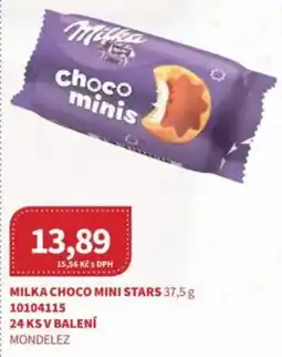 Kubík potraviny Milka choco mini stars nabídka