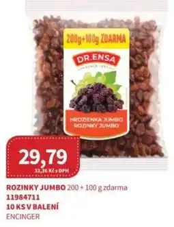 Kubík potraviny Rozinky jumbo nabídka