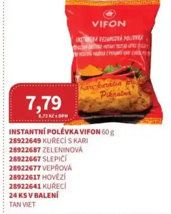 Kubík potraviny Instantní polévka vifon nabídka