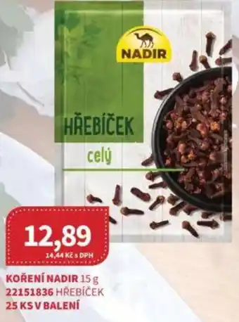 Kubík potraviny Koření NADIR nabídka