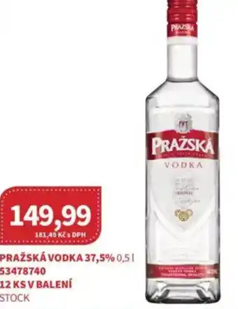 Kubík potraviny PRAŽSKÁ Vodka 37,5% nabídka