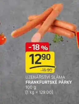 Flop FRANKFURTSKÉ PÁRKY 100 g nabídka