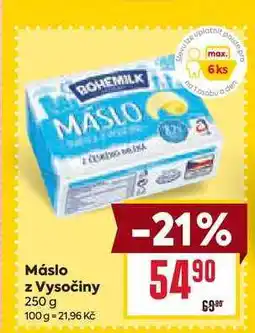 Billa Máslo z Vysočiny 250 g nabídka