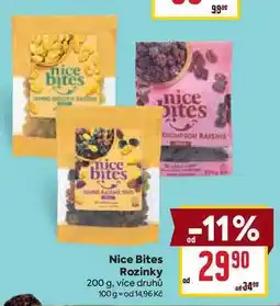 Billa Nice Bites Rozinky 200 g nabídka