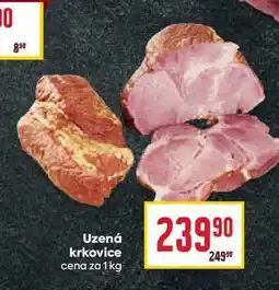 Billa Uzená krkovice cena za 1 kg nabídka