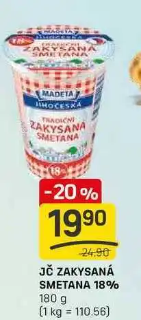 Flop JČ ZAKYSANÁ SMETANA 18% 180 g nabídka