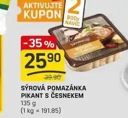 Flop SÝROVÁ POMAZÁNKA PIKANT S ČESNEKEM 135 g nabídka