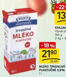 Flop MLÉKO TRVANLIVÉ PLNOTUČNÉ 3,5% 11 nabídka